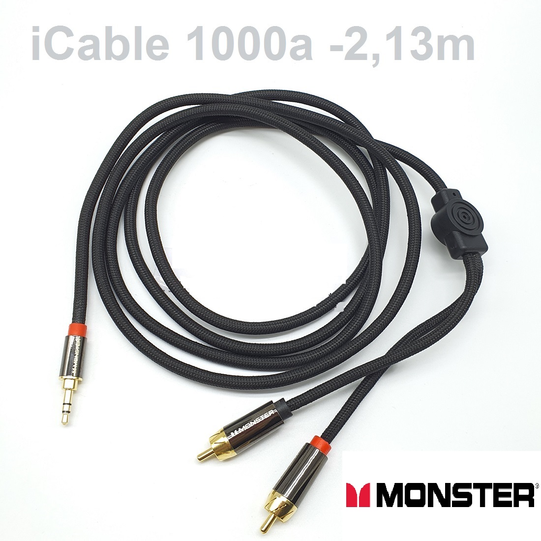 Dây 3.5mm ra 2 đầu RCA iCable 1000A Monster cho ipod, ipad, điện thoại dài 2m