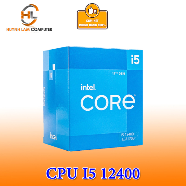 CPU Intel Core i5 12400 2.6GHz Turbo 4.4GHz, 6 Nhân 12 Luồng, 18MB, LGA 1700 Chính hãng Viễn Sơn