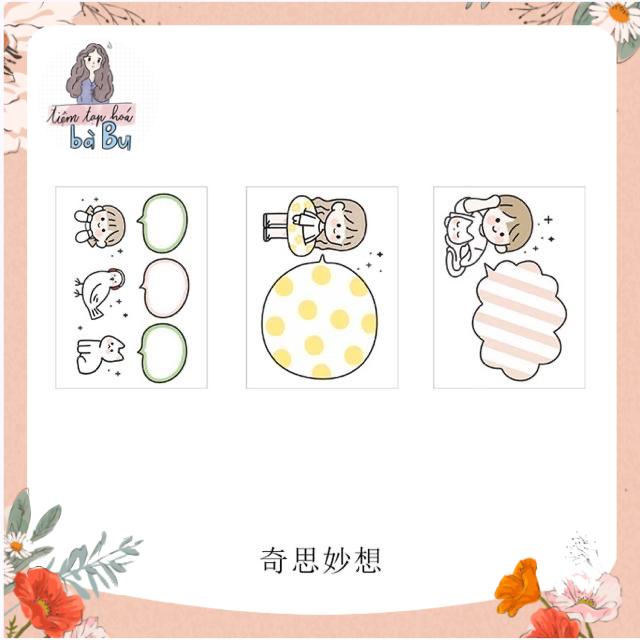 Set Note Nhiều Mẫu Dễ Thương 30 Tờ