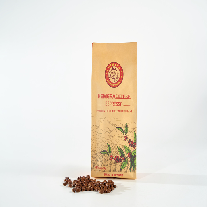 [HCM]CÀ PHÊ HẠT CAO CẤP HEMERA ESPRESSO 250GR