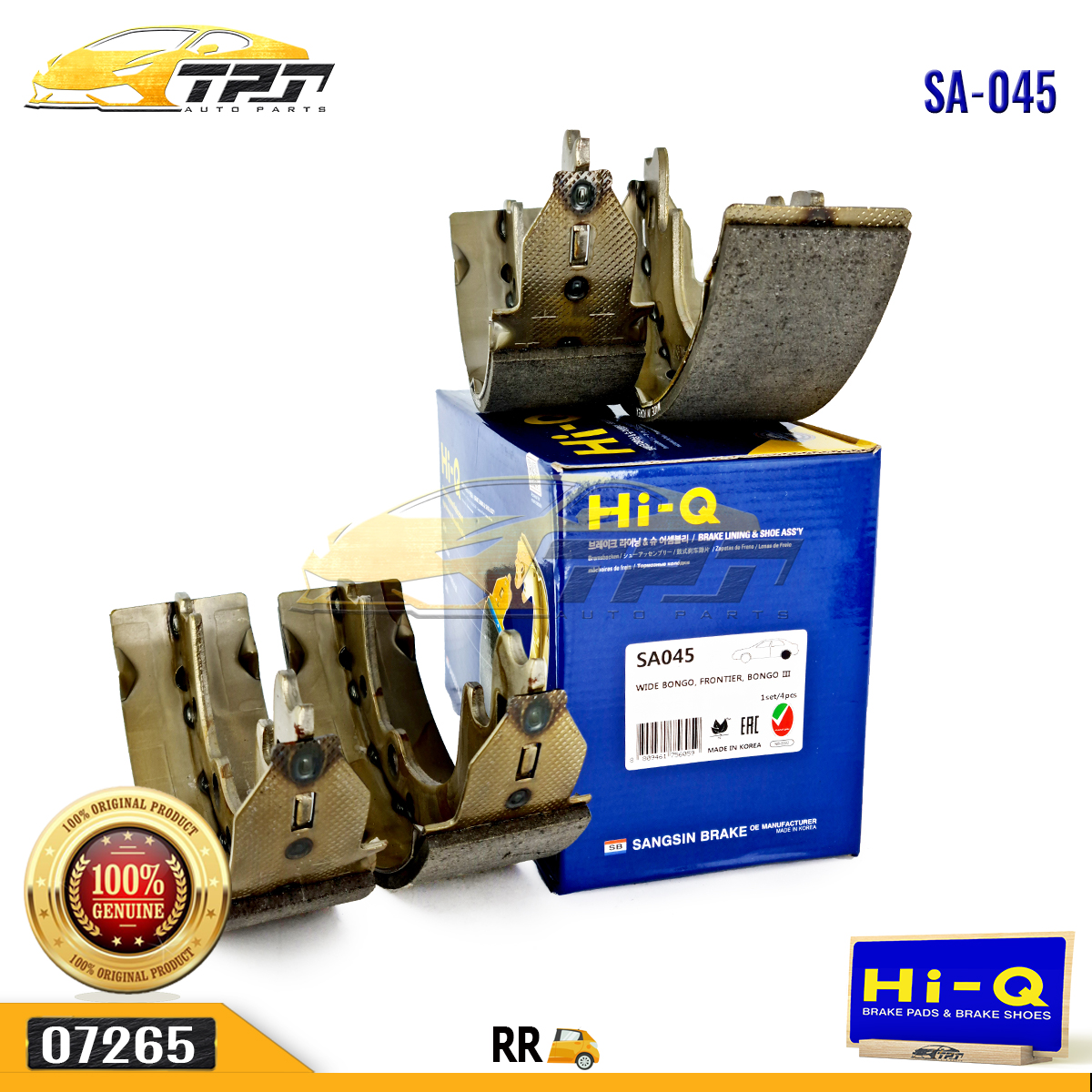 Bố Thắng Sau / Guốc Phanh Sau Kia Frontier - Kia Bongo 3 - Kia K3000 - Hyundai Porter 2 [SA045] KOREA-[Hi-Q]