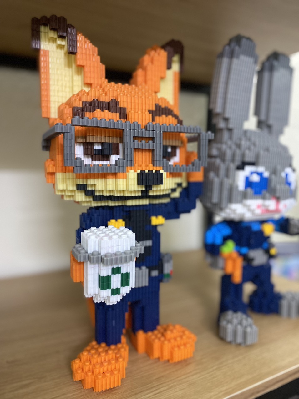 Lego 3D Cặp Cáo Thỏ 35cm Mua 1 được 2 (tặng búa lego)