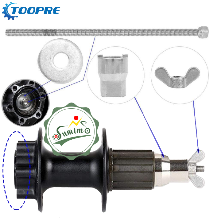 Cảo cối líp thả xe đạp TOOPRE TI-019 thép xi