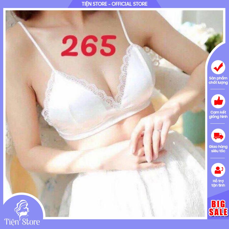 Bra Phi Lụa Bóng Viền Ren Điệu Đà Sexy 265 [Tiện Store]