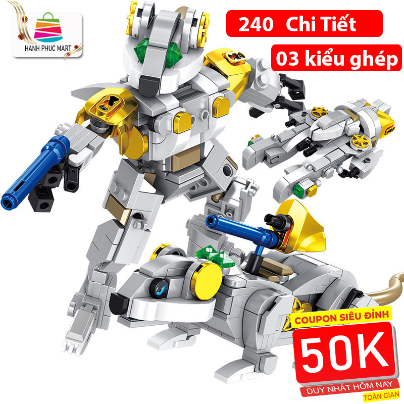 Đồ chơi lắp ráp 12 con giáp chất liệu nhựa ABS cao cấp mẫu 2023