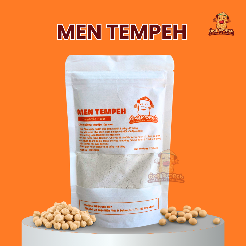 Men làm Tempeh 130G Chuẩn Vị Indonesia