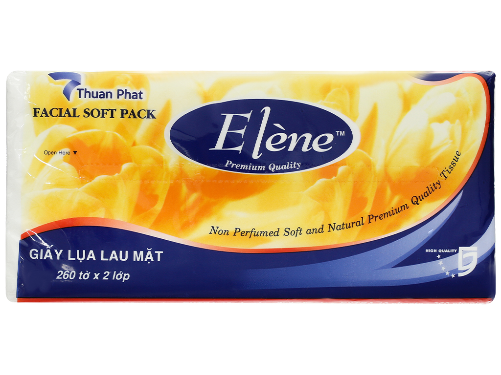 Khăn Giấy lụa lau mặt Giấy rút Elène 2 lớp 260 tờ