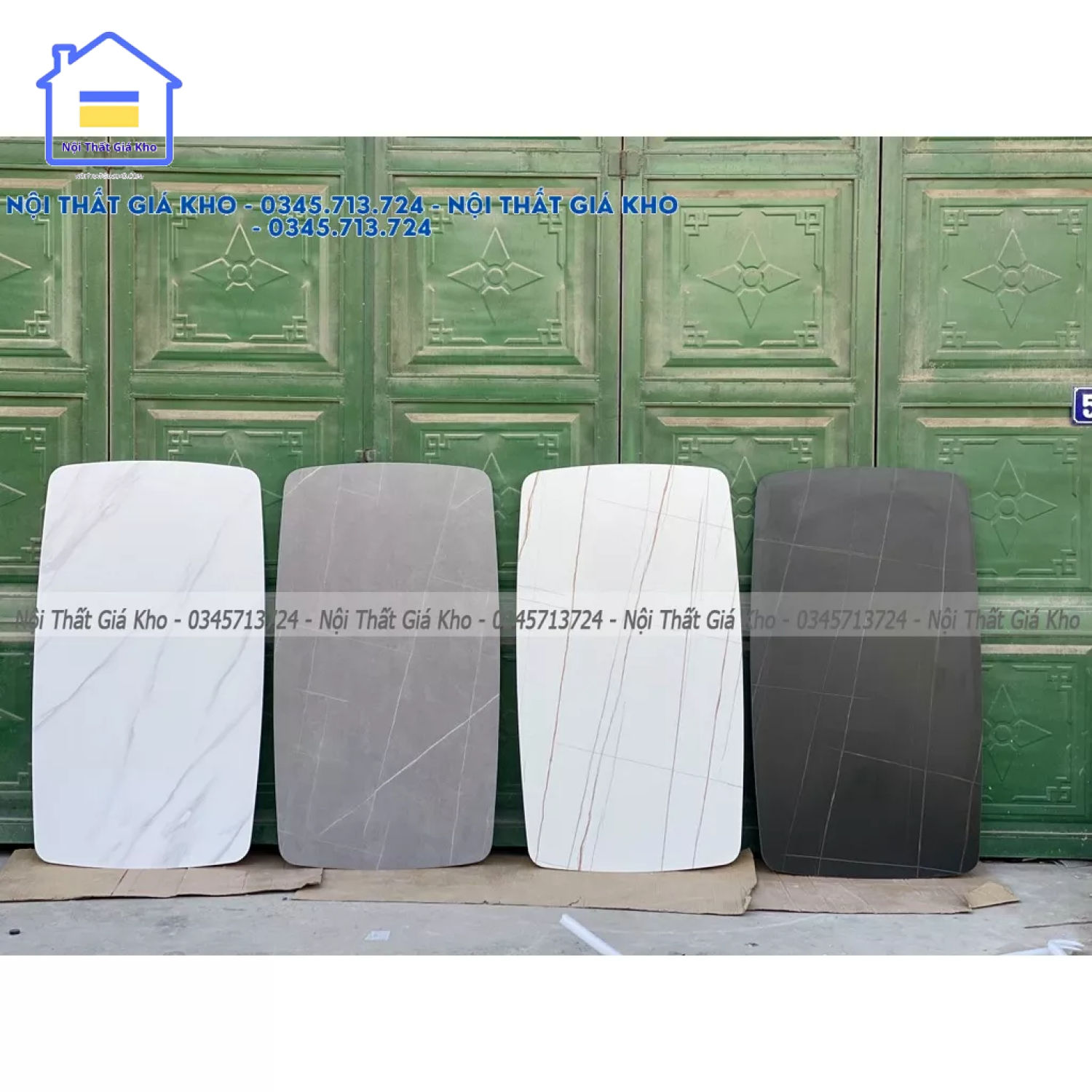 Bàn ăn chân côn mặt đá ceramic