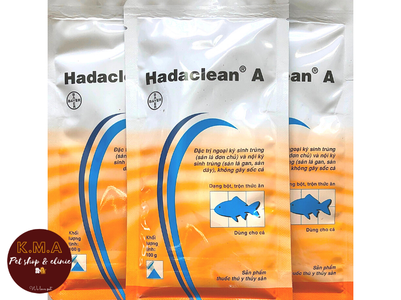 HADACLEAN A -  PHÒNG KÝ SINH TRÙNG TRÊN CÁ (GÓI 100G)