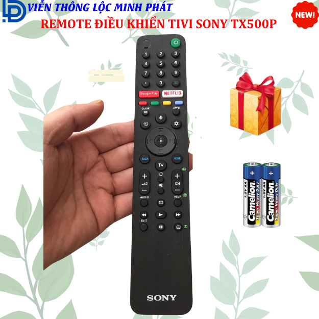 Remote điều khiển tivi sony có giọng nói rmf-tx500p - hàng xịn -tặng kèm pin
