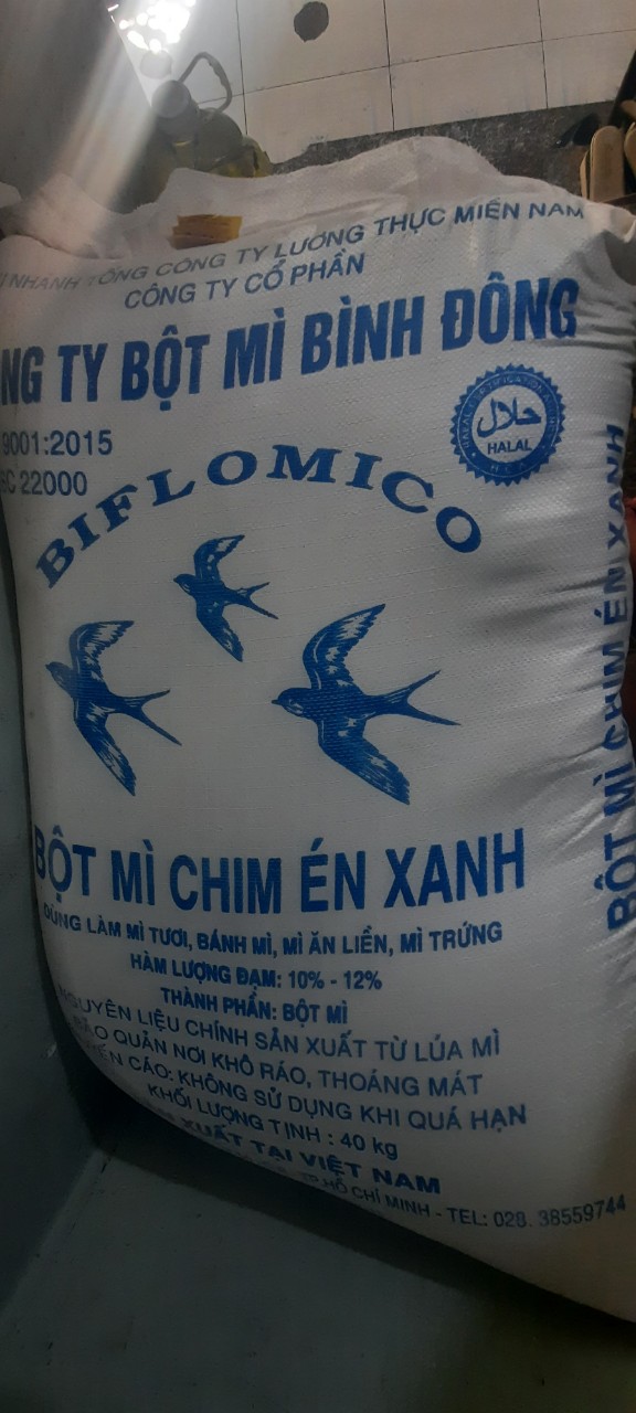 [HCM]1 bao bột mì chim én xanh 40kg