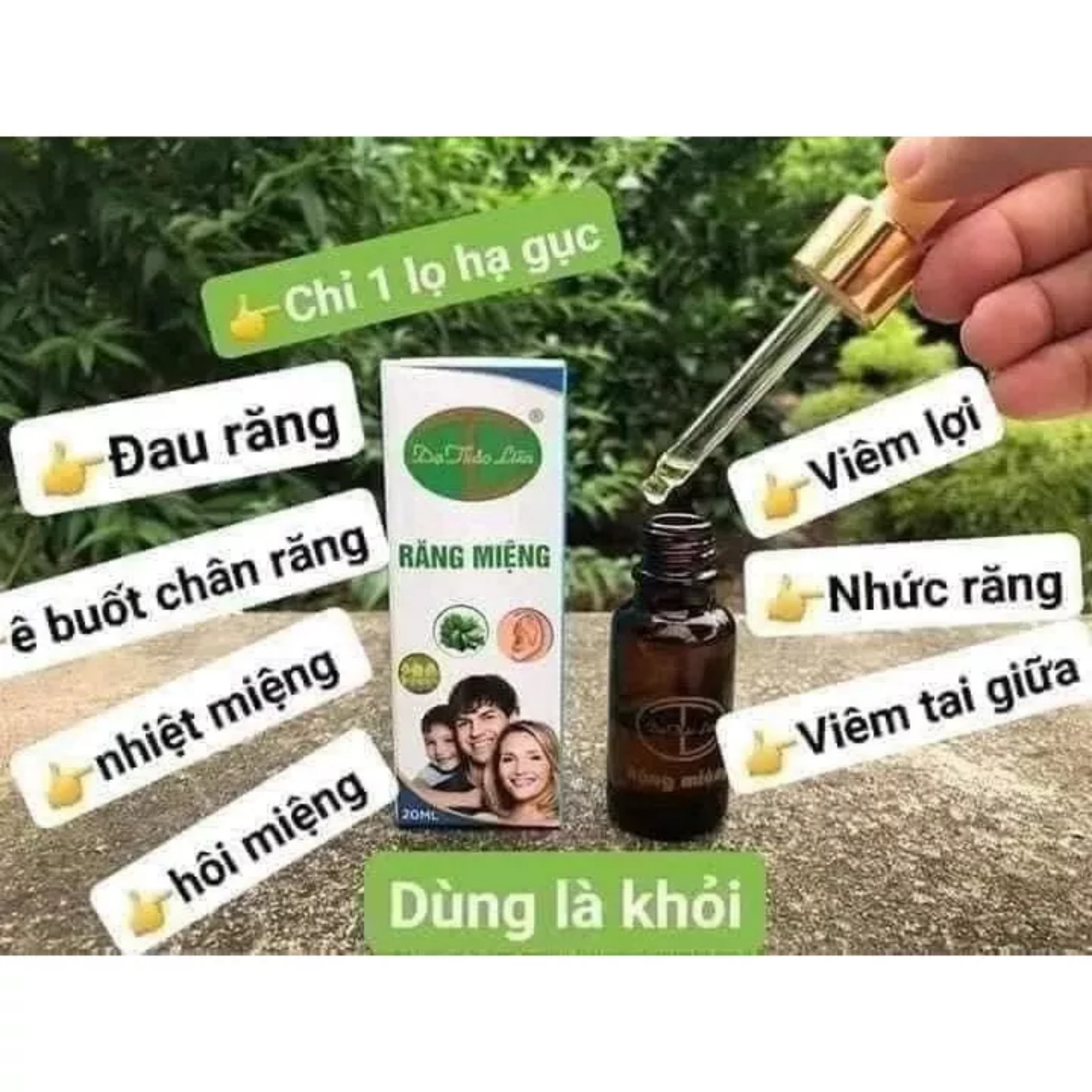 TỊNH DẦU RĂNG MIỆNG- DẠ THẠO LIÊN LOẠI 20ml