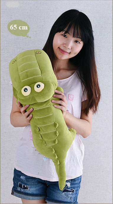 Gấu bông cá sấu bông đầu to mắt trố cute