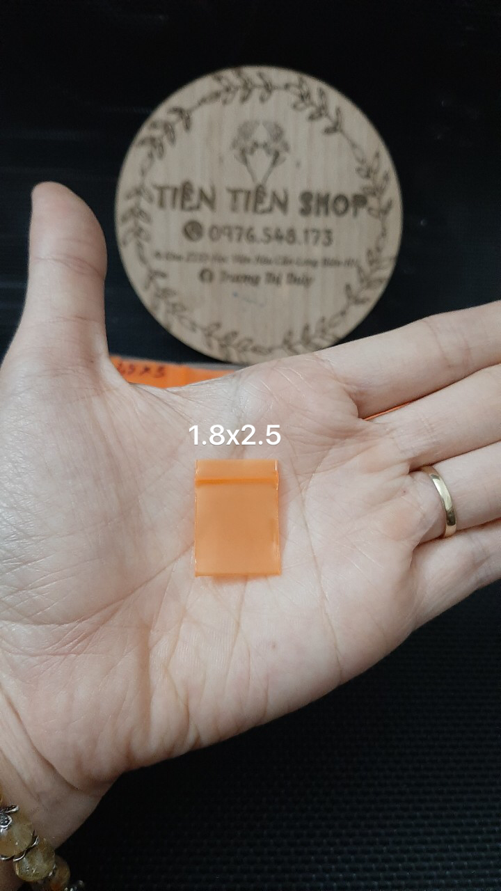 Gói 100c túi zip mini màu cam