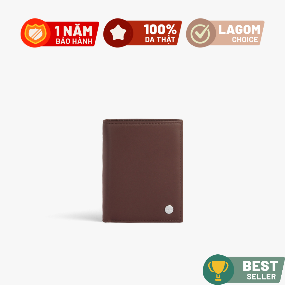 Ví nam LAGOM Da thật - Tidy Wallet Dáng đứng