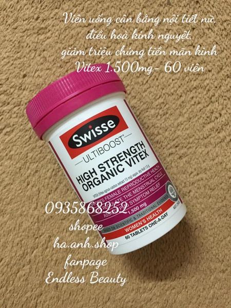 Organic Vitex Swisse 1500mg 60 viên