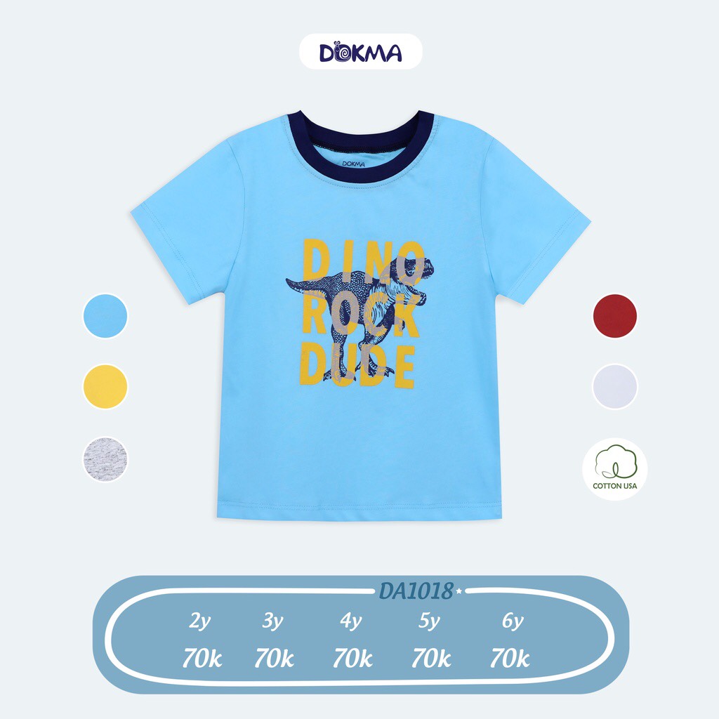 Dokma - Áo phông cổ tròn bé trai (2-6Y)