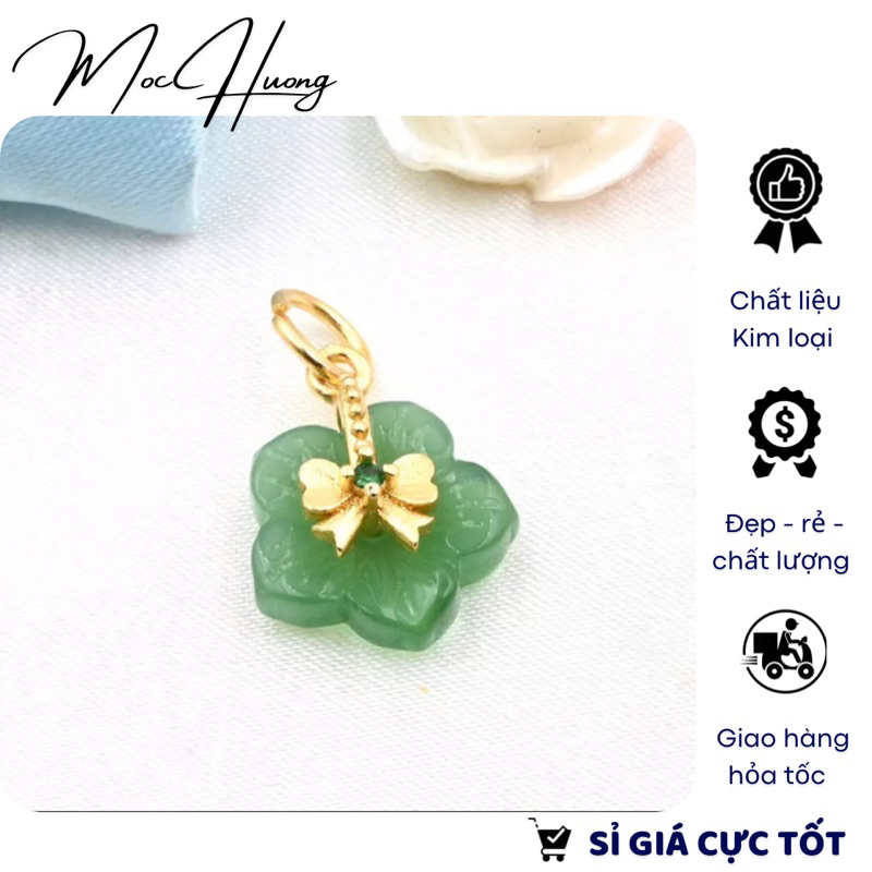 Charm treo bông hoa xanh - KL175