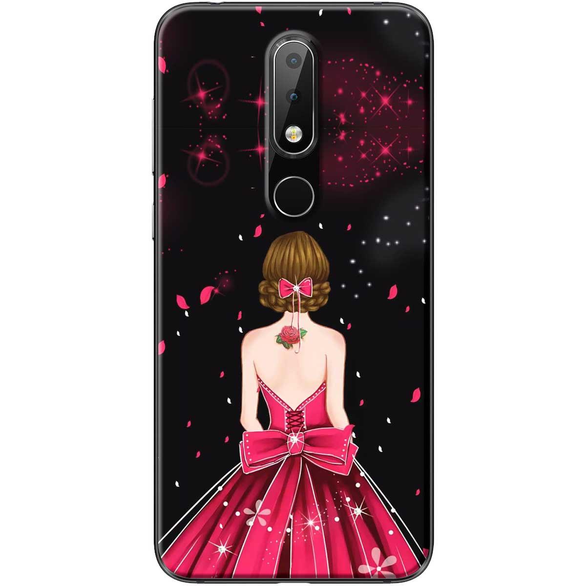 Ốp lưng Nokia 5.1 Plus Cô gái váy hồng