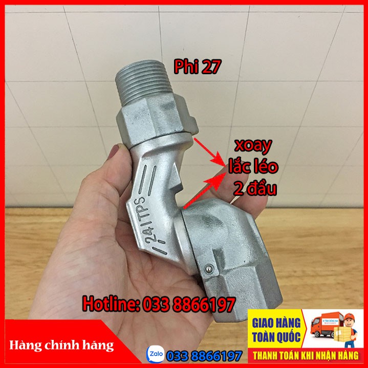 Khớp xoay 360 độ phi 27 chuyên dùng trong xăng dầu
