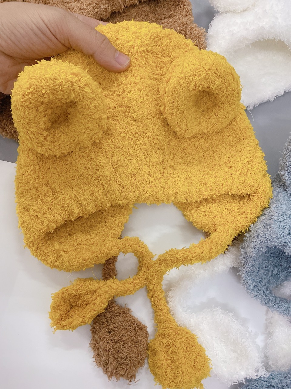 Mũ Lông Cừu Tai Chuột Mickey Cho Bé Cực Yêu
