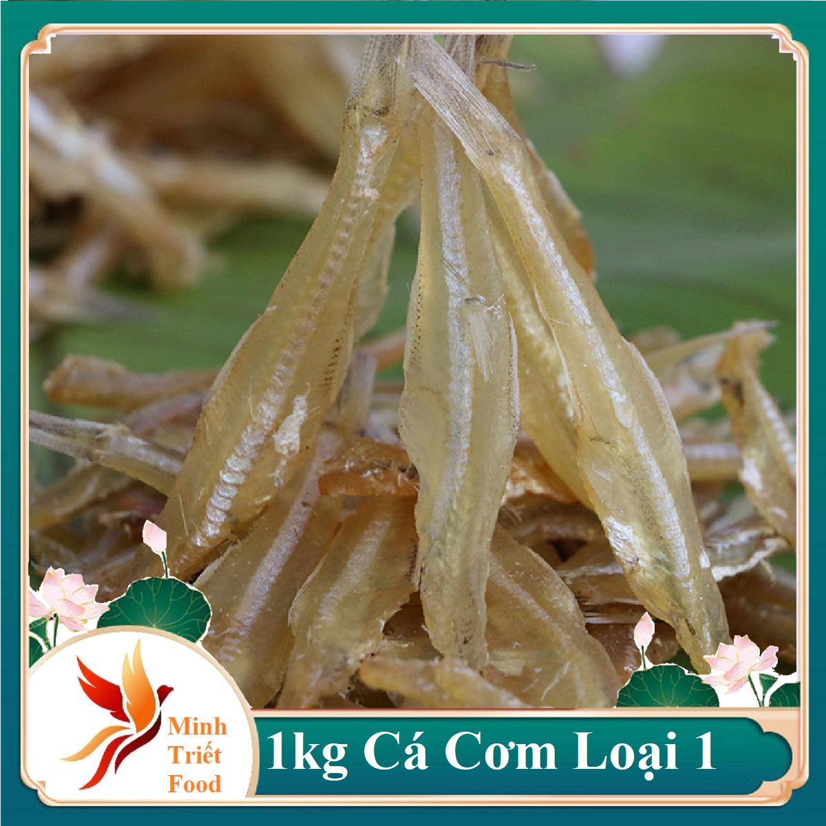 Khô cá cơm loại 1 đã bỏ sạch đầu thơm ngon -đặc sản minh triết