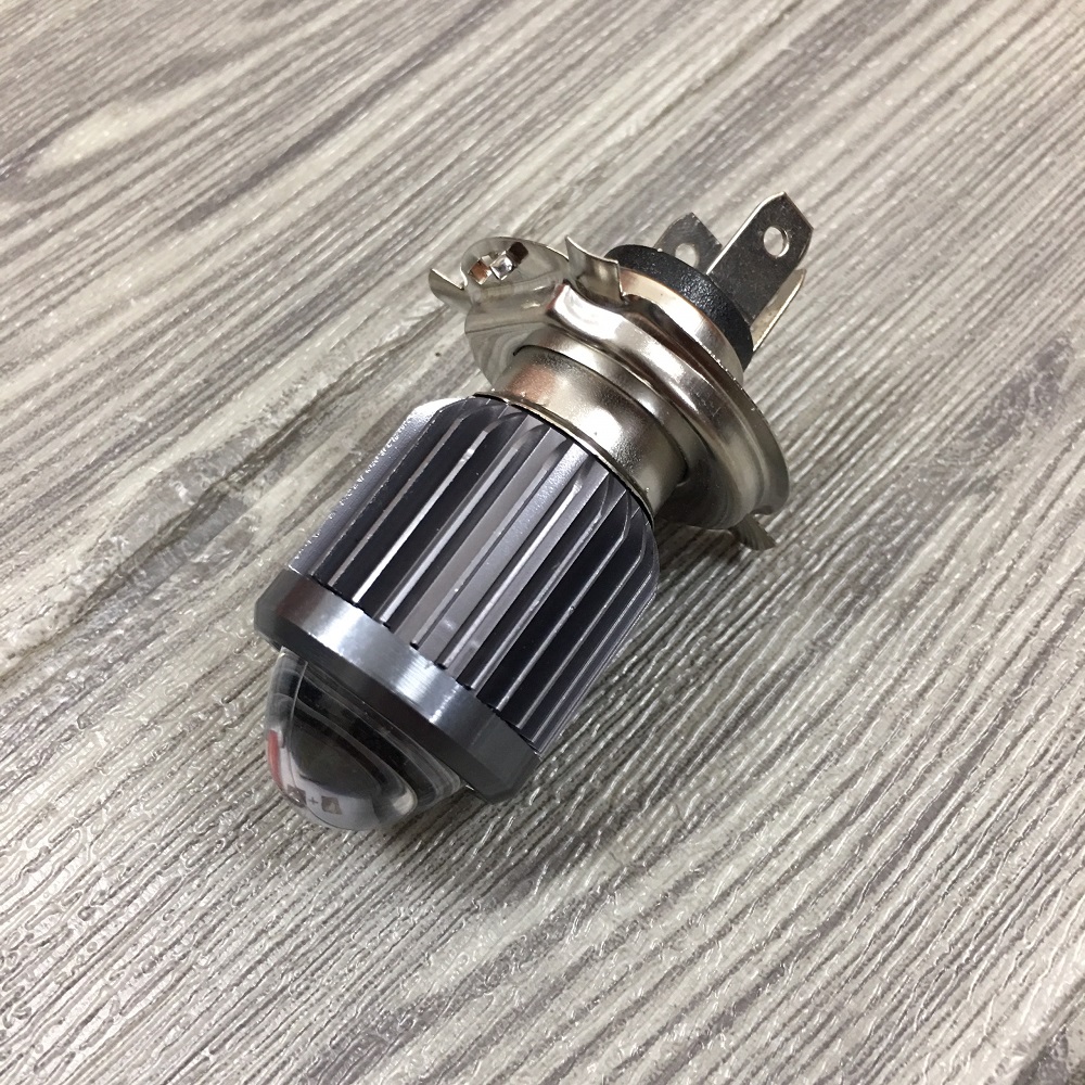 Đèn pha led xe máy bi cầu mini cos vàng pha trắng lắp xe máy
