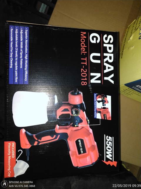 Máy Phun Sơn Điện Đài Loan 220V-550W
