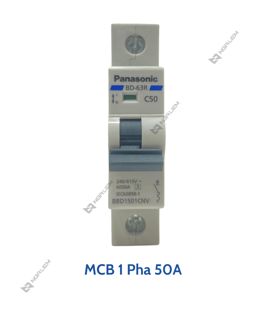 CB 1 Tép (1 Pha) 6A, 10A, 16A, 20A, 25A, 32A, 40A, 50A, 63A PANASONIC (BBD_CNV)