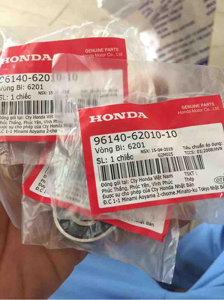 5 cai vòng bi 6201 future neo, wave 100, wave 110, dream 110