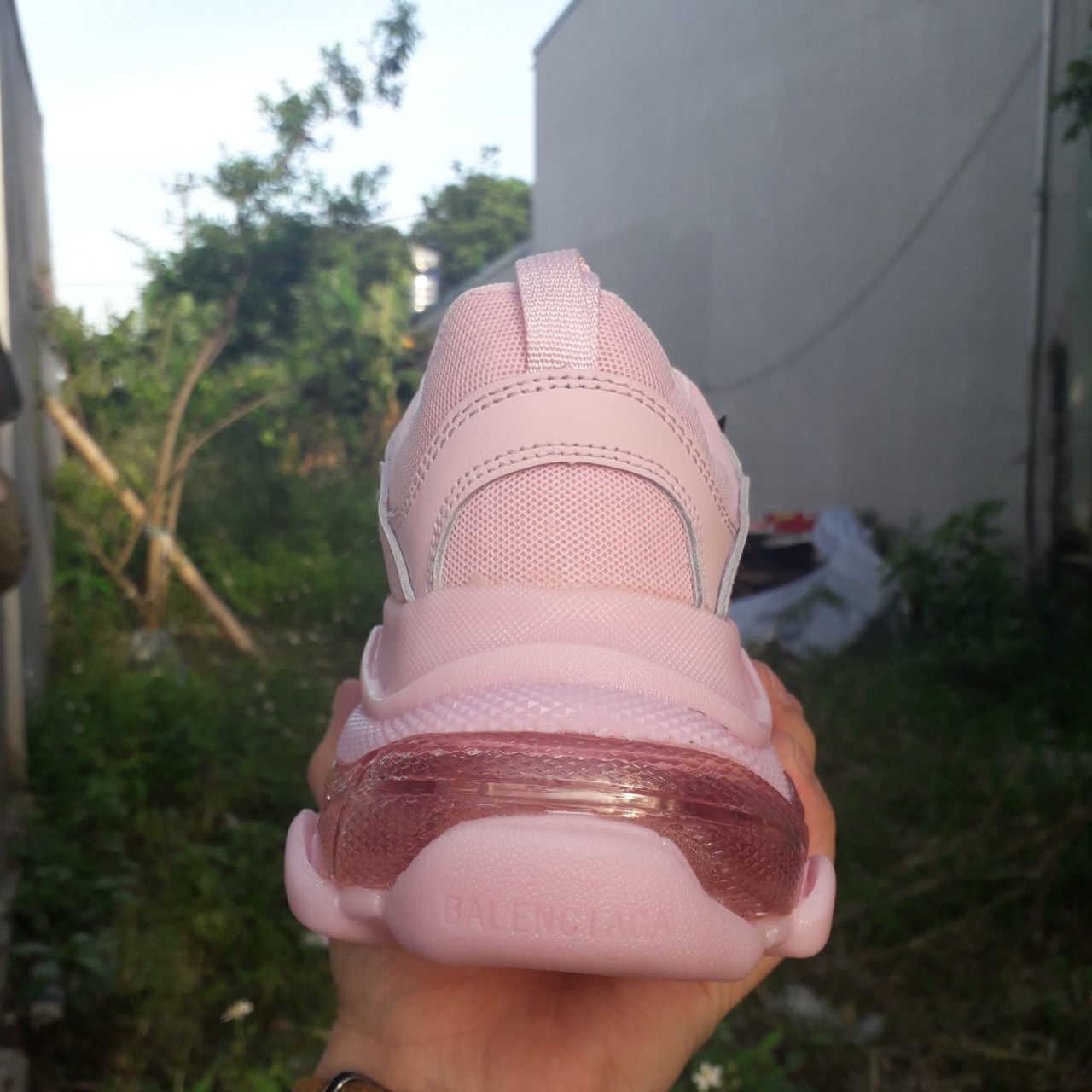 Giày thể thao Sneaker Ba len đế khí hồng đào