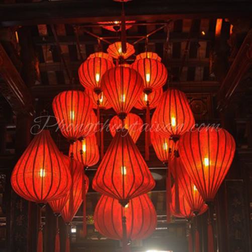 Đèn lồng đỏ củ tỏi Hội An(35cm,45cm,60cm) - trang trí