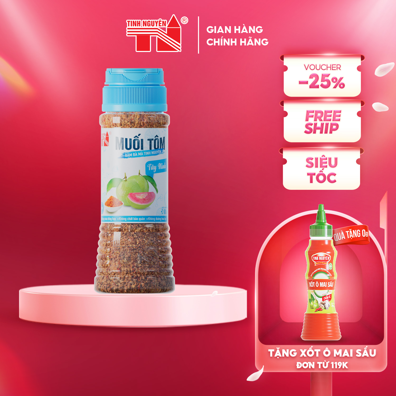 Muối Tôm Tây Ninh Tinh Nguyên (90g)