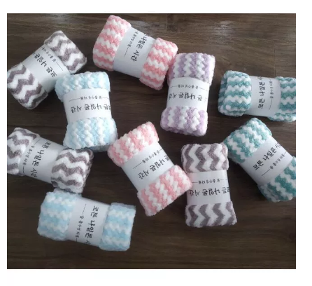Khăn mặt cao cấp kích thước 30x50cm (Màu ngẫu nhiên - khăn kẻ ngang)