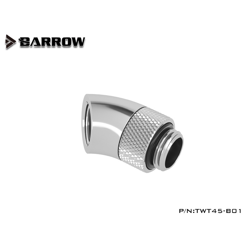 Fit nối 45 độ xoay tản nhiệt nước custom barrow twt45-b01