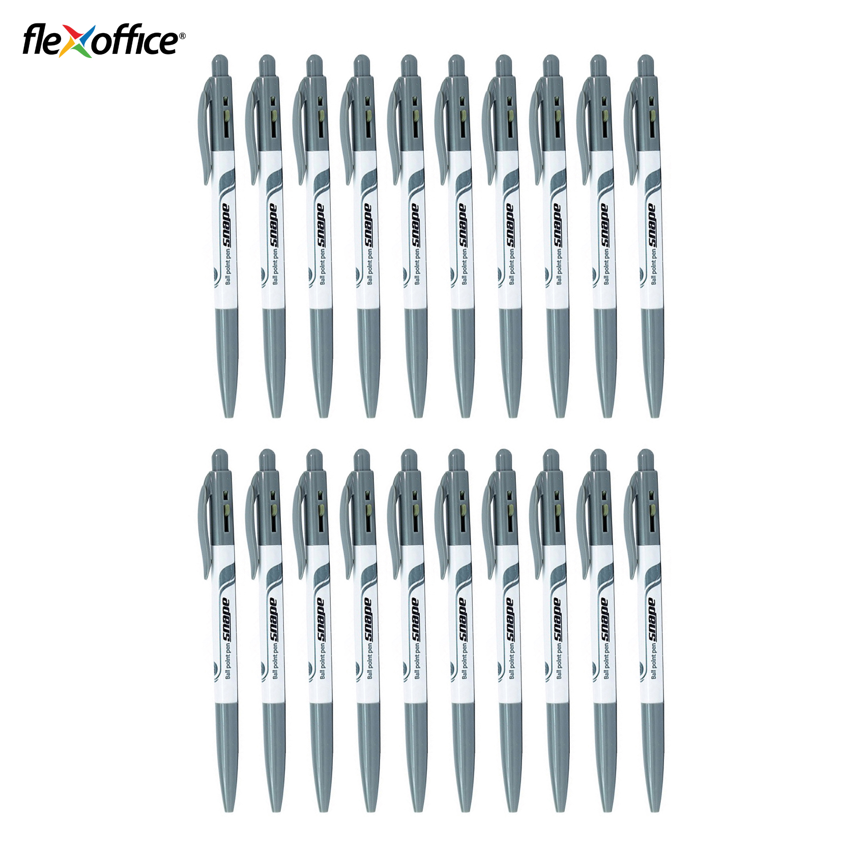 Combo 20 bút bi flexoffice fo-023 mực đen