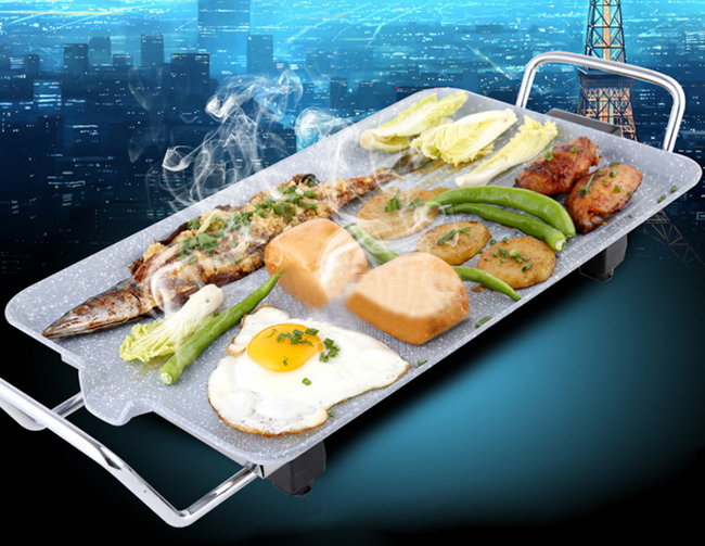 Bếp nướng điện men đá hoa cương