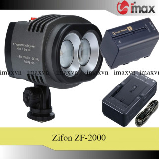 Đèn Led Video Zifon ZF-2000 Version II+ Bộ 01 pin Sony NP-F970 và 01 sạc BC thumbnail