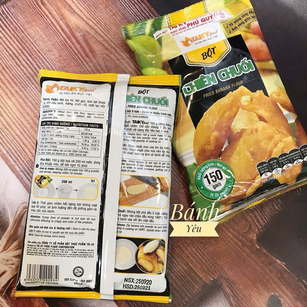 Bột chiên Chuối Tài Ký 150g dùng làm bánh