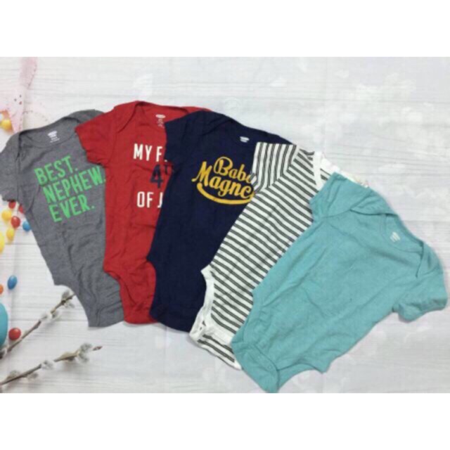 Set 5 body ngắn tay xuất Mỹ