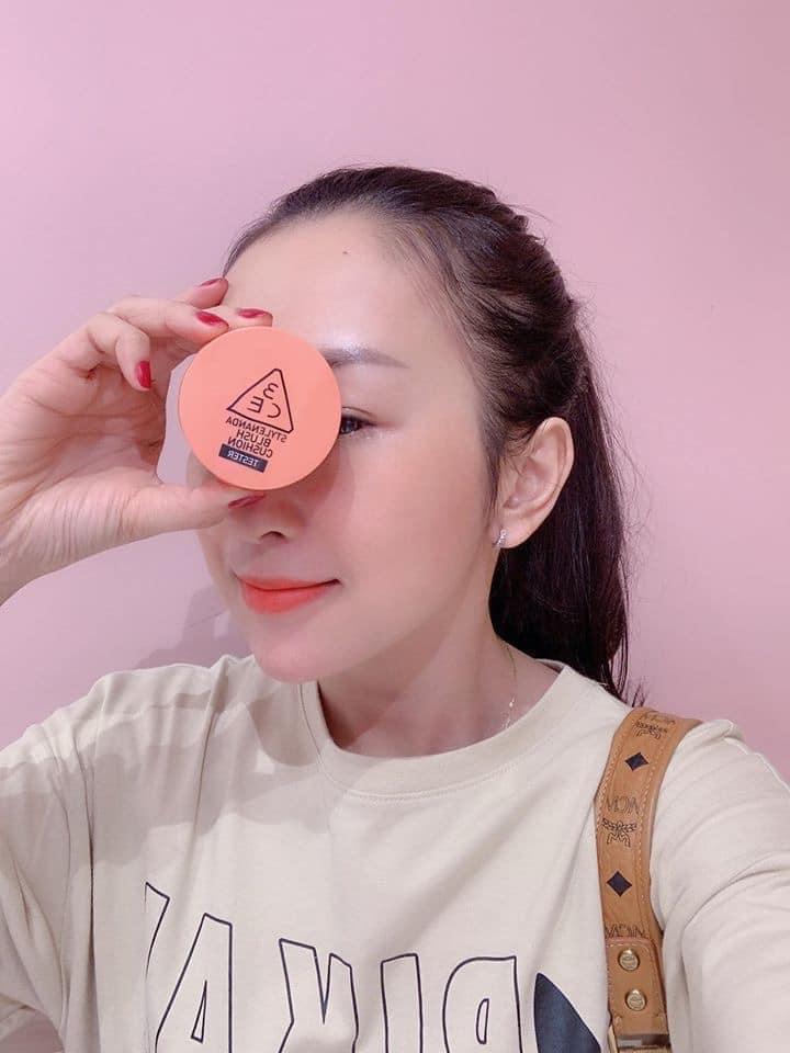 PHẤN MÁ HỒNG 3CE BLUSH CUSHION Peach Cam Đào