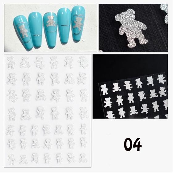 Nail sticker flash siêu sáng - Sticker dán móng tay - Chân