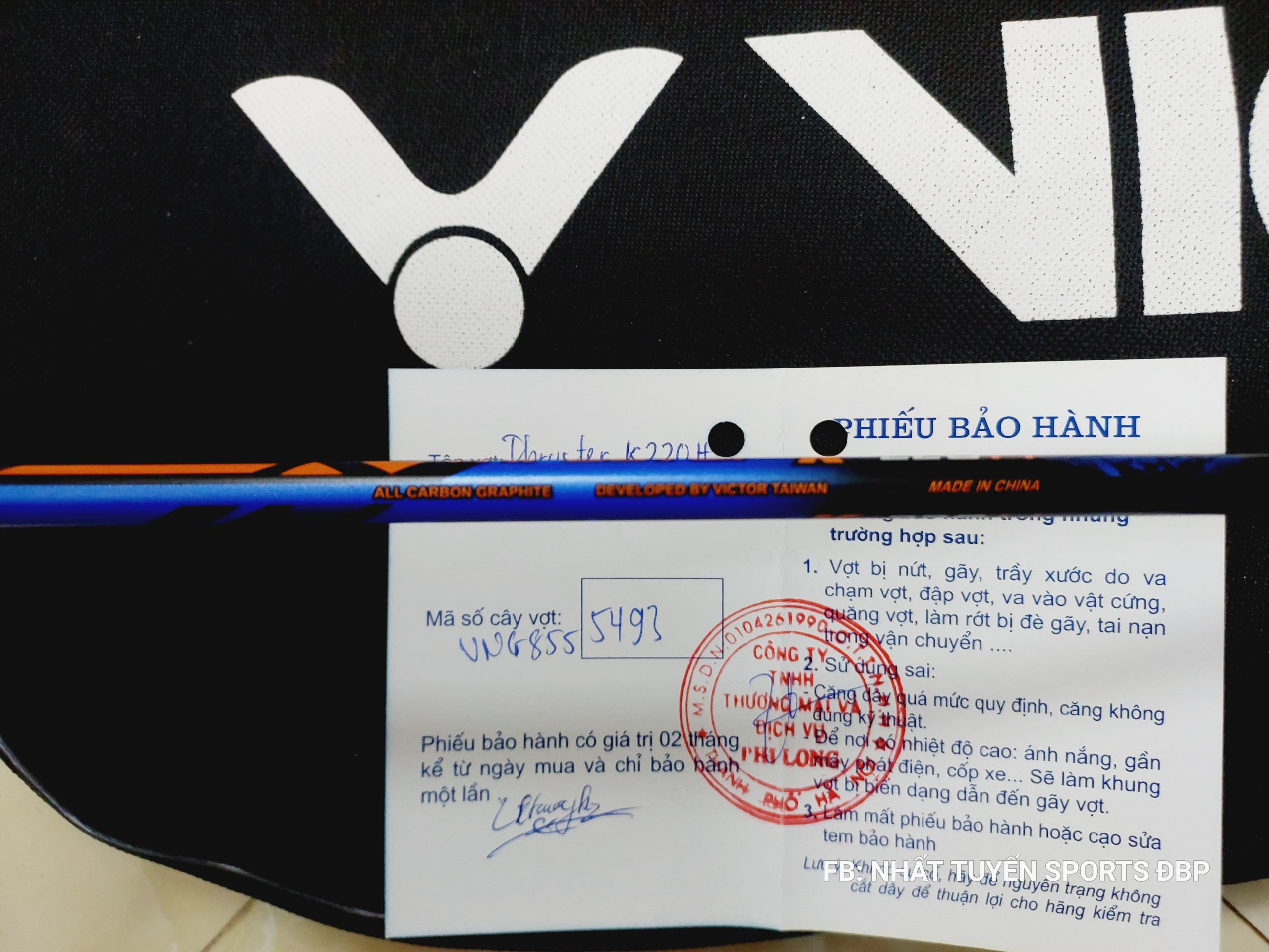 Vợt cầu lông Victor Thruster K 220 H (Chính hãng)