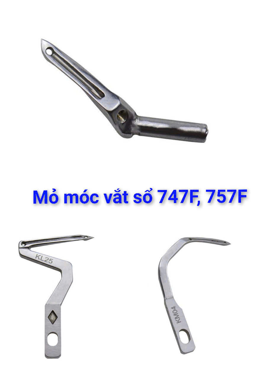 Mỏ móc TRÊN và DƯỚI vắt sổ 4,5 chỉ cẳng thấp SIRUBAR747F,757F(GIÁ 1 CÁI)