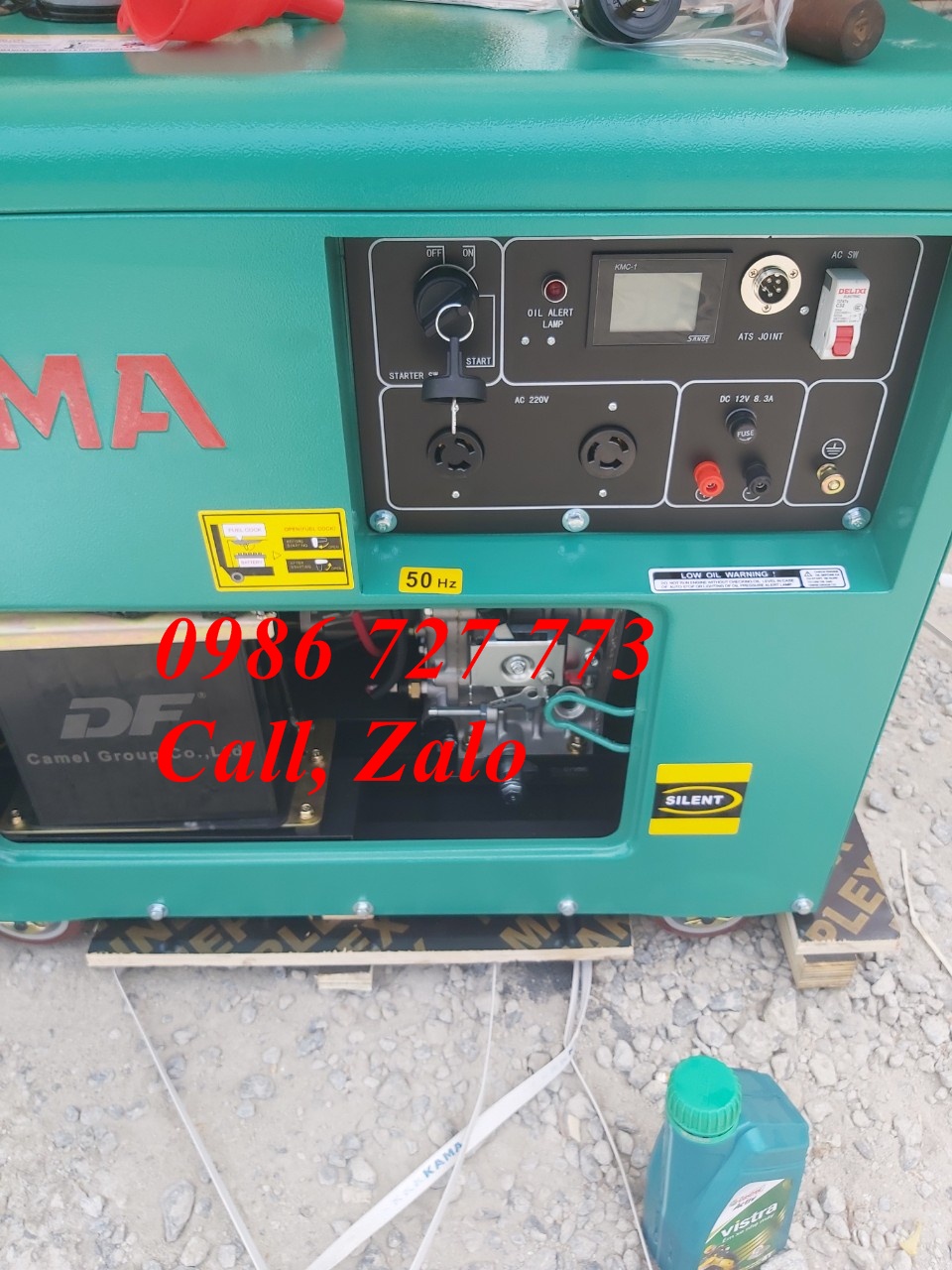 Máy phát điện 5kw chạy dầu Kama KDE6500TN