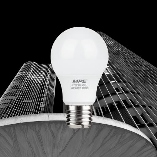 ĐÈN LED BULB 5W CHỐNG ẨM CAO CẤP MPE (LBD3-5)