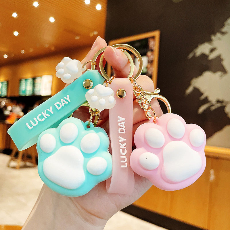 Móc khóa tay mèo siêu dễ thương