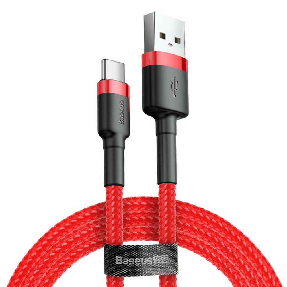 Cáp sạc Baseus Cafule USB - Type C 2m cho Samsung S8/S9/ Note8/ Note9/ Xiaomi/ Huawei/ Oppo/Nokia