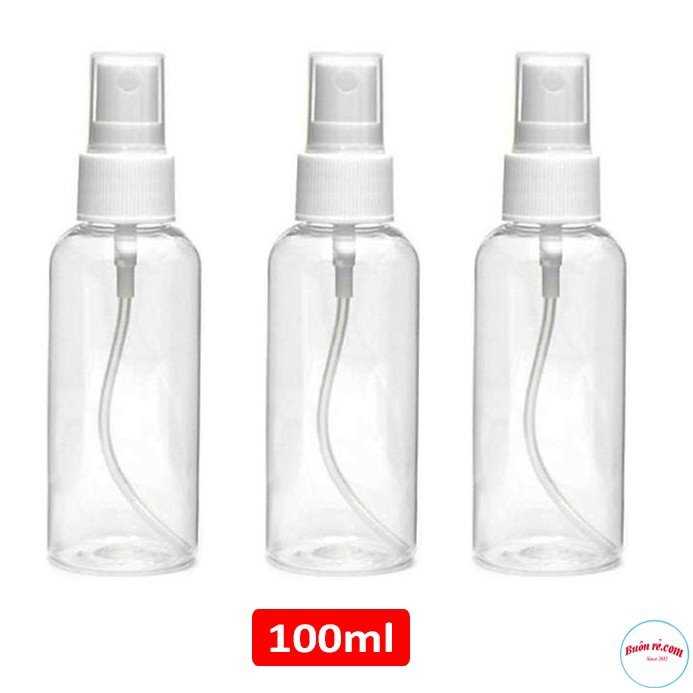 Chai Xịt Phun Sương 20ML/30ML/50ML/100ML/250ML Đựng Nước Rửa Tay - Chai Chiết Mỹ Phẩm - Dụng Cụ Làm Đẹp - Chai Nhựa Có Vòi