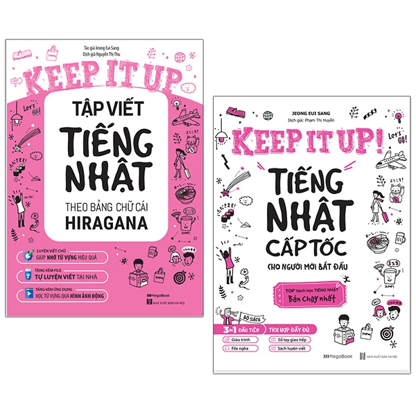 Fahasa - bộ sách keep it up - tiếng nhật cấp tốc cho người mới bắt đầu